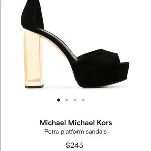 BRAND NEW Never word Michael Kors platform heels